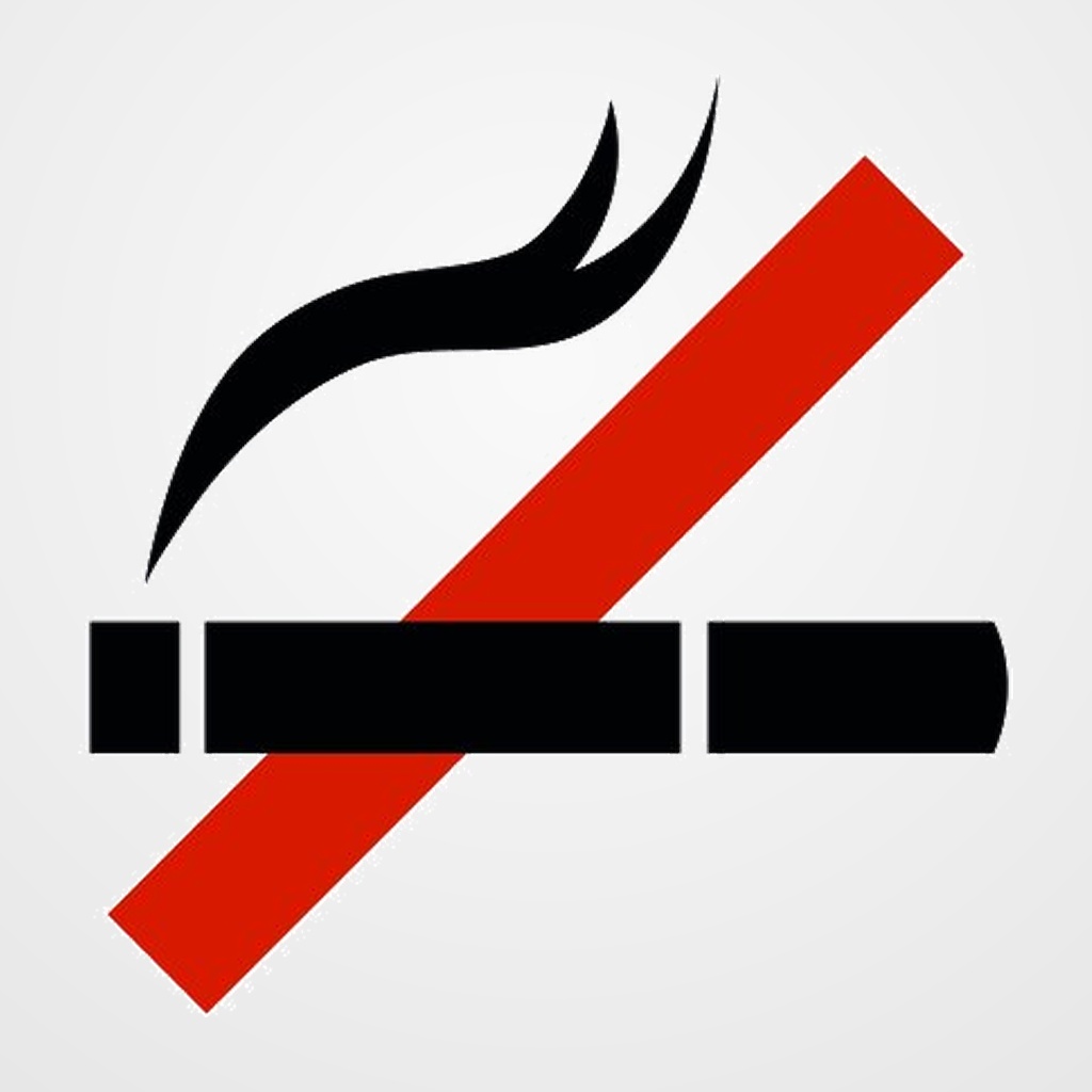 PICTOGRAMA MURAL 12x12 VINILO AZUL/SILUETA BLANCO  NO FUMAR