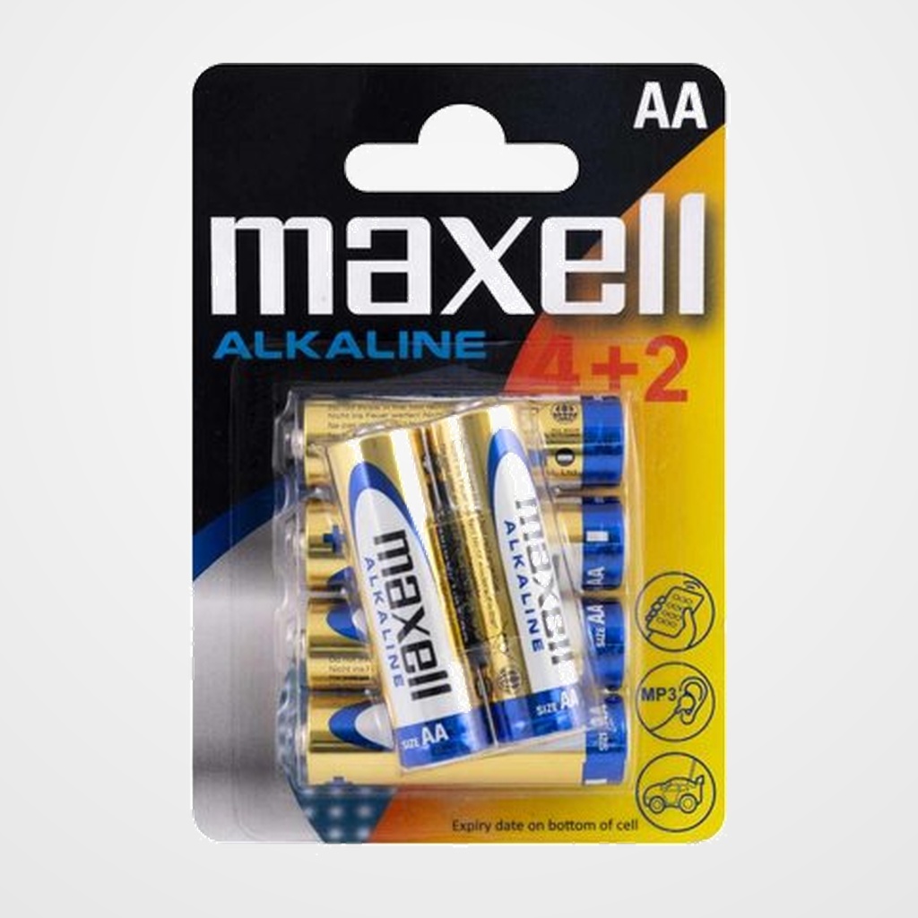 PILAS ALCALINA MAXELL LR06 BLISTER DE 4+2 (M329)