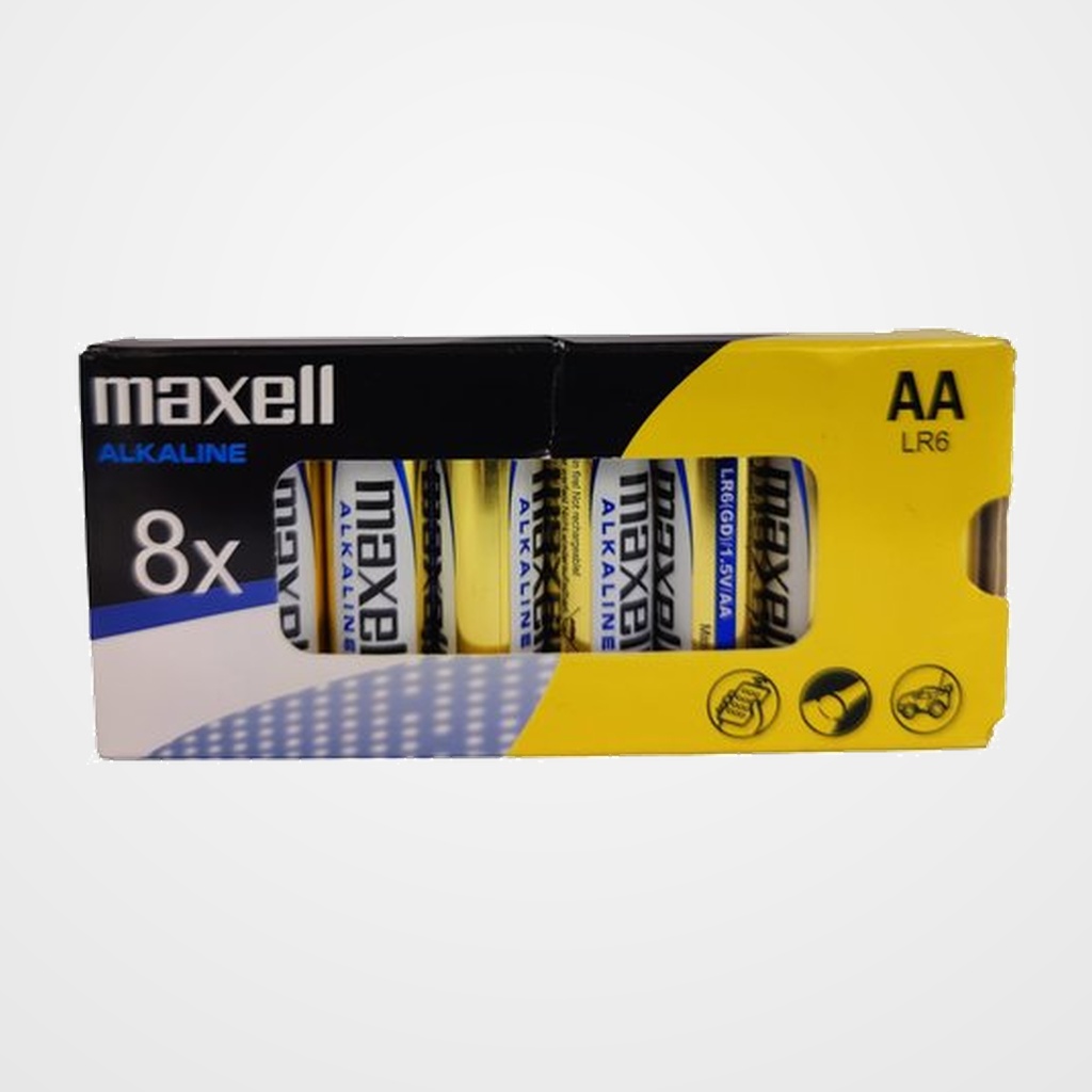 PILAS ALCALINA MAXELL LR06 CAJA de 8 (B707)