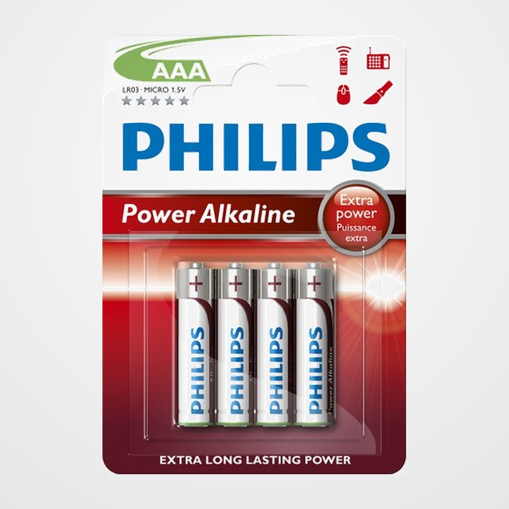 PILAS PHILIPS LR03 SUPER ALCALINA BLISTER DE 4