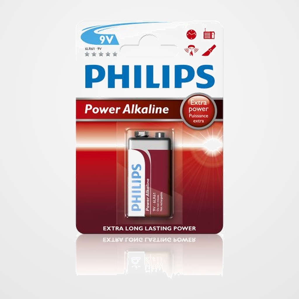 PILAS PHILIPS 6LR61 SUPER ALCALINA BLISTER DE 1