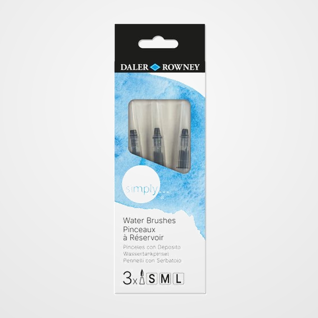 PINCEL DALER ROWNEY SIMPLY ACUARELA SET de 3