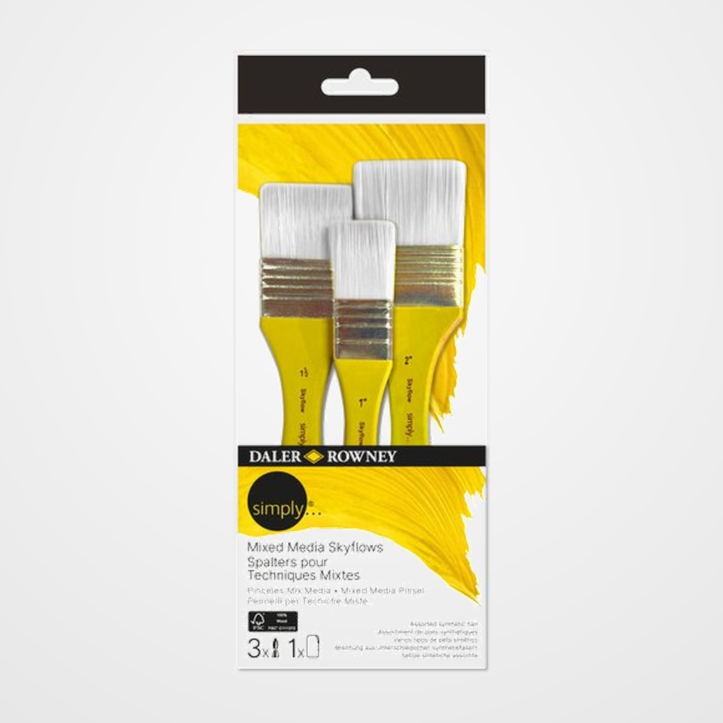 PINCEL DALER ROWNEY SIMPLY MIX MEDIA MEDIA PALETINA 3