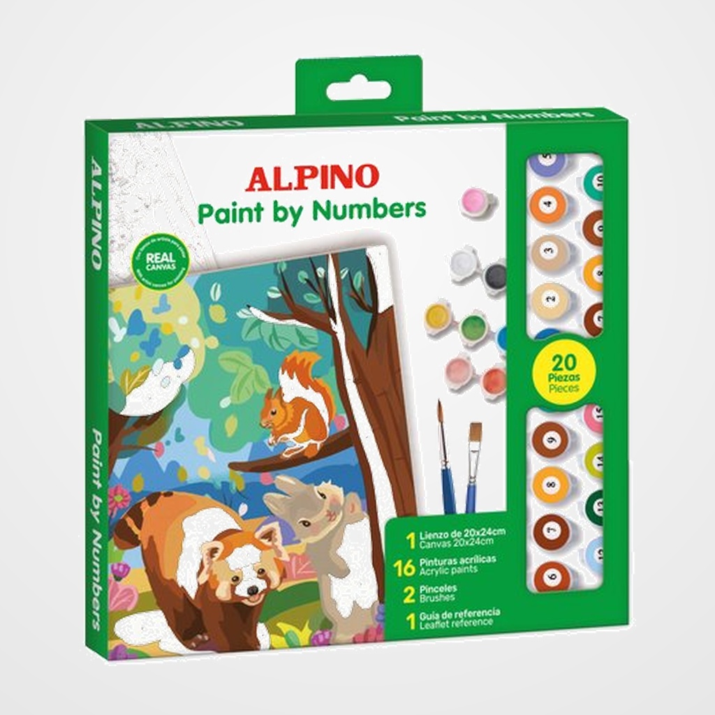 PINTURA ACRILICA ALPINO PINTA POR NUMEROS FOREST