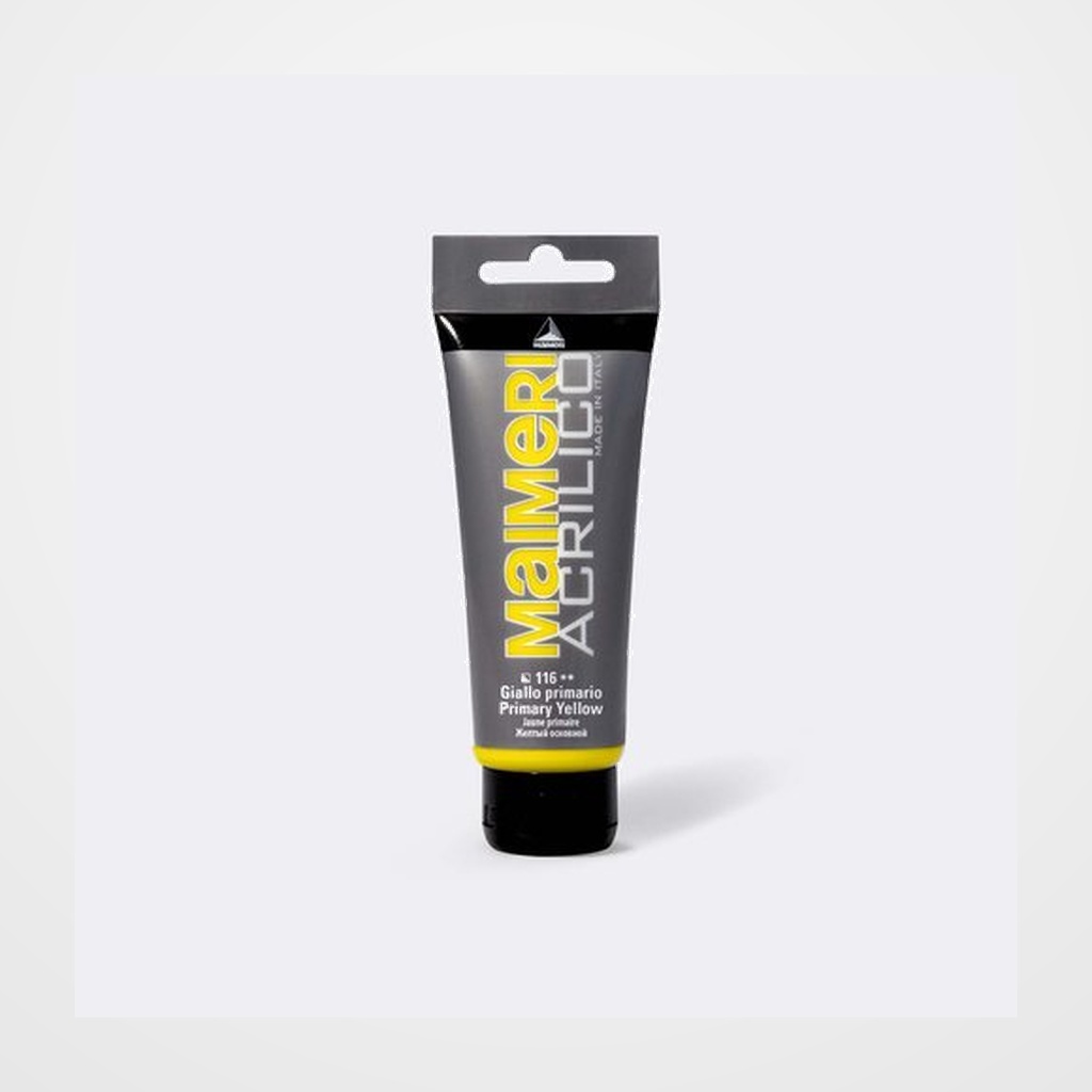 PINTURA ACRILICA MAIMERI 75 ml (tubo) AMARILLO PRIMARIO