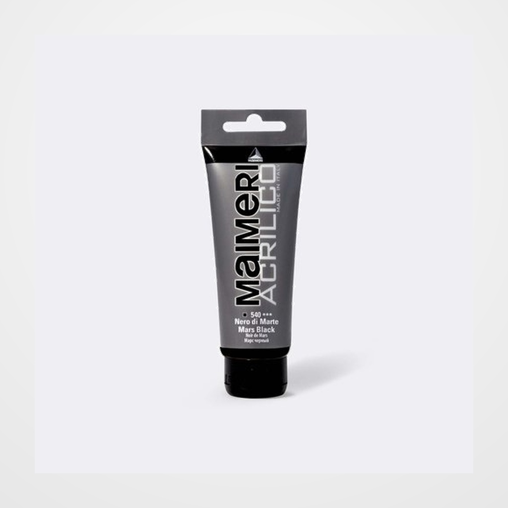 PINTURA ACRILICA MAIMERI 75 ml (tubo) NEGRO MARTE