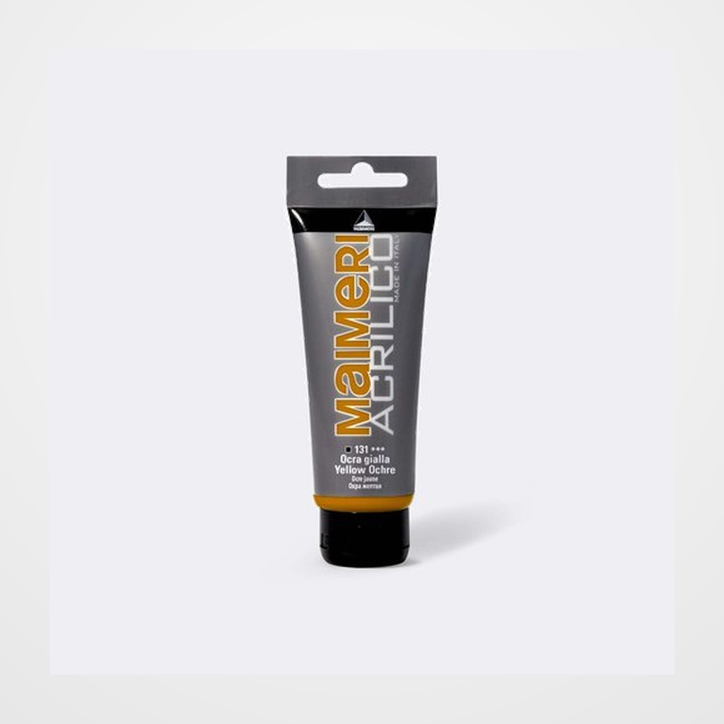 PINTURA ACRILICA MAIMERI 75 ml (tubo) OCRE AMARILLO
