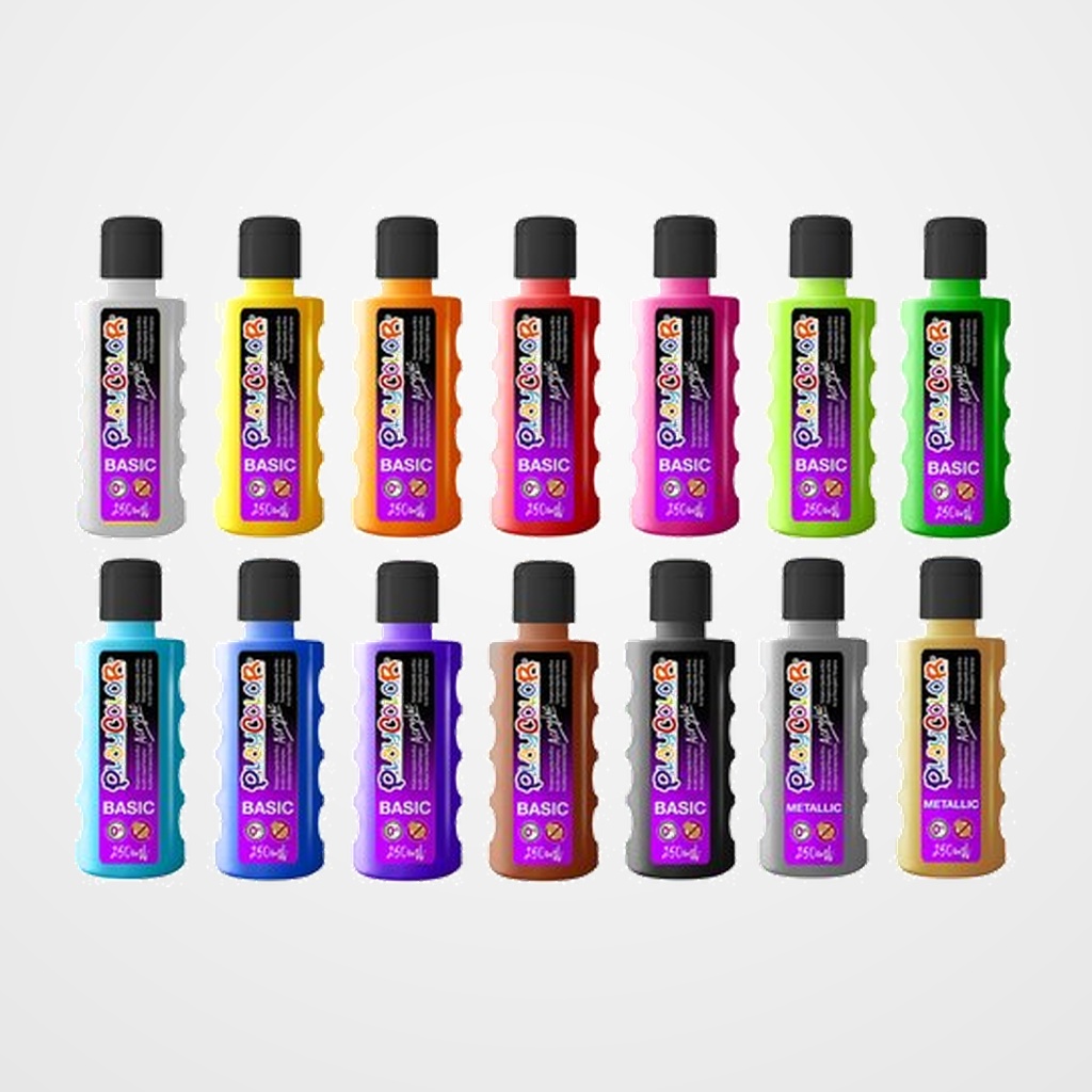 PINTURA ACRILICA PLAYCOLOR BASIC 250 ml (bote) BLANCO