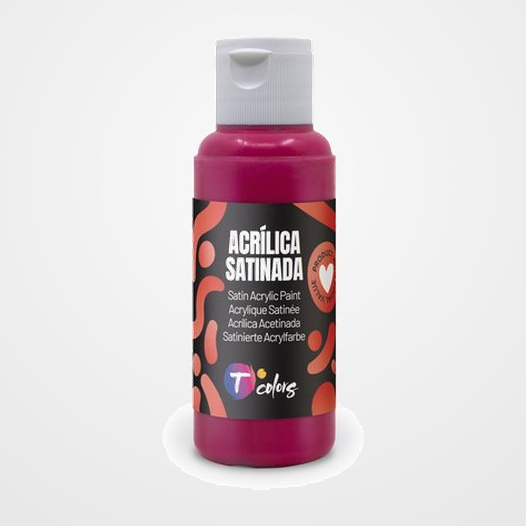 PINTURA ACRILICA TCOLORS 80 ml (botella) MAGENTA