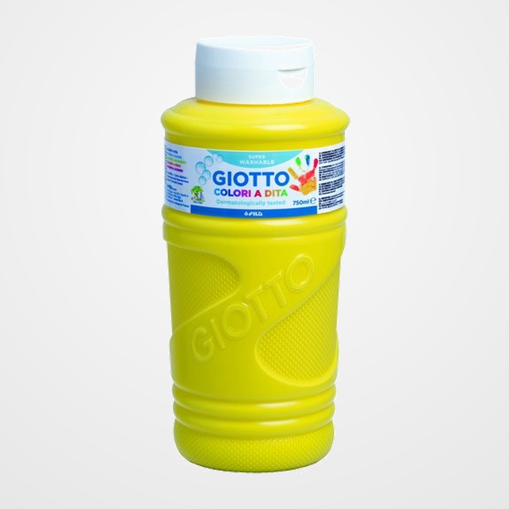 PINTURA de DEDOS GIOTTO 750 ml (bote) AMARILLO