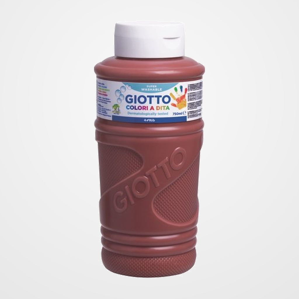 PINTURA de DEDOS GIOTTO 750 ml (bote) MARRON