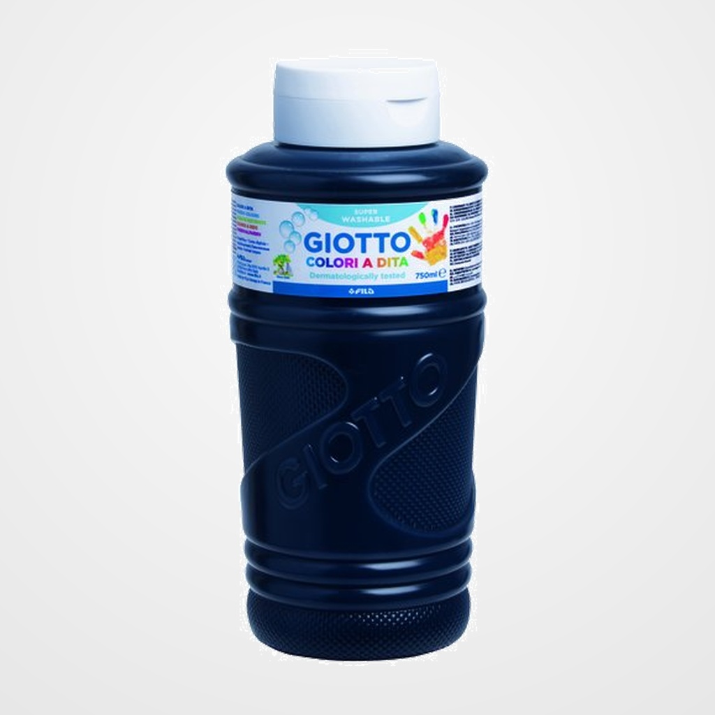 PINTURA de DEDOS GIOTTO 750 ml (bote) NEGRO