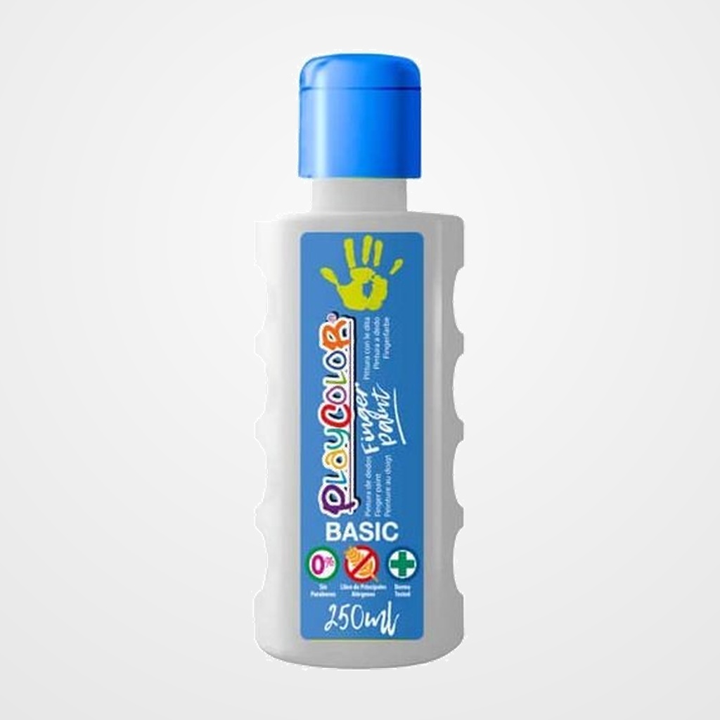 PINTURA de DEDOS PLAYCOLOR BASIC 250 ml (bote) BLANCO
