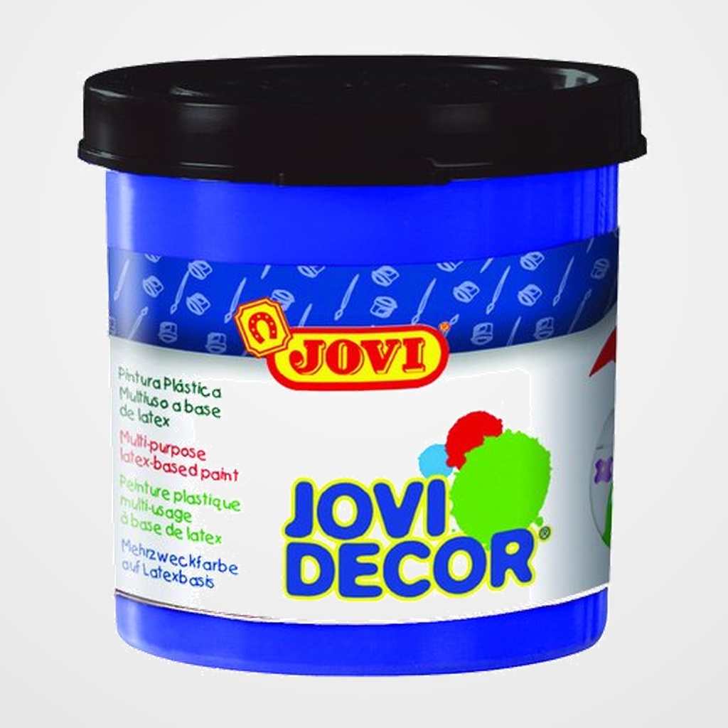 PINTURA LATEX JOVI DECOR  55 ml (bote) AZUL ULTRAMAR CAJA de 6