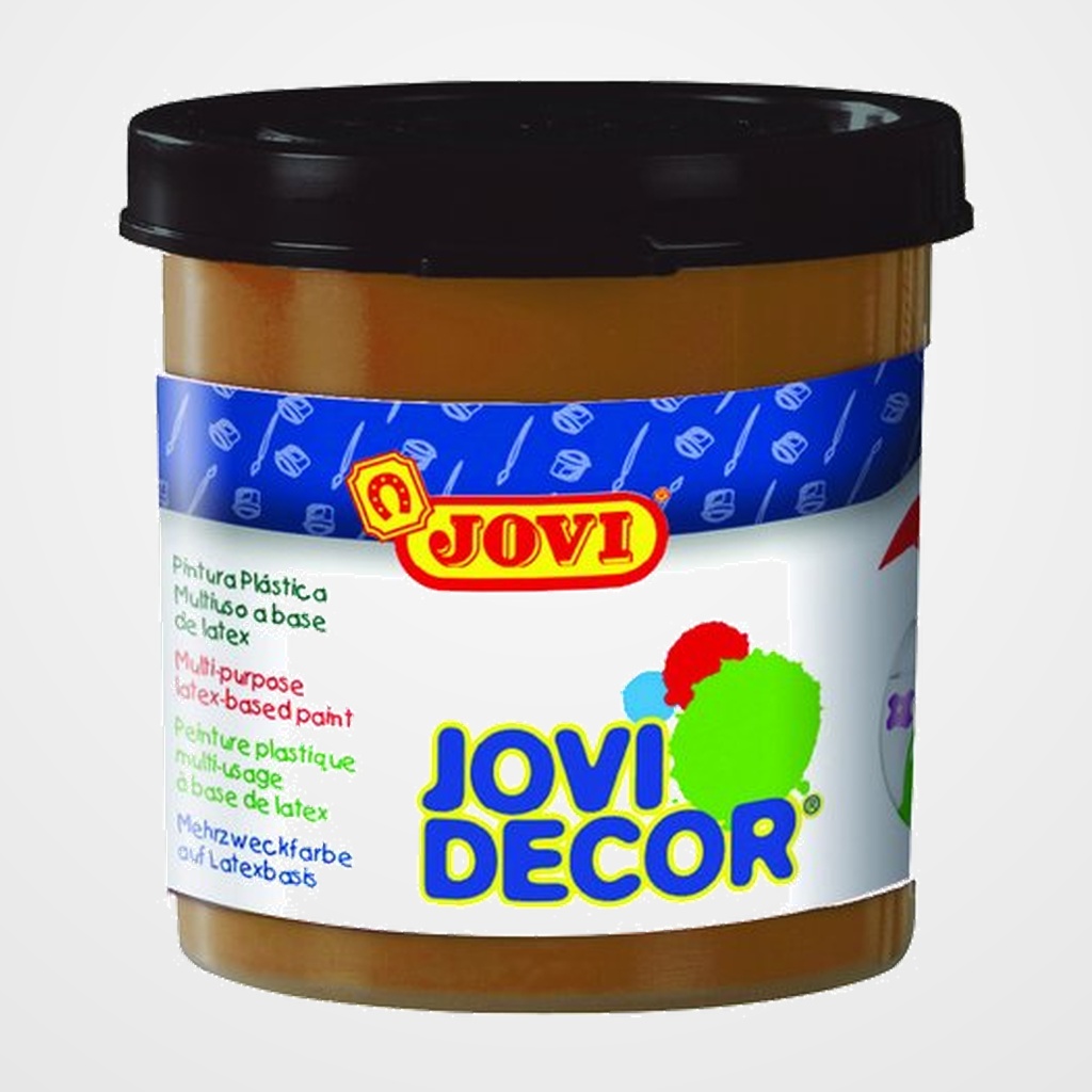 PINTURA LATEX JOVI DECOR  55 ml (bote) MARRON CAJA de 6