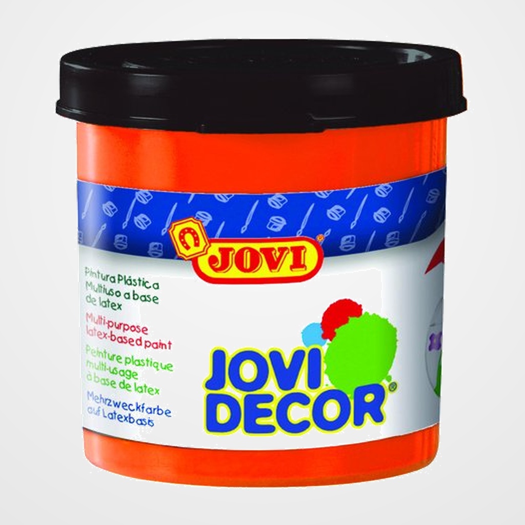 PINTURA LATEX JOVI DECOR  55 ml (bote) NARANJA CAJA de 6