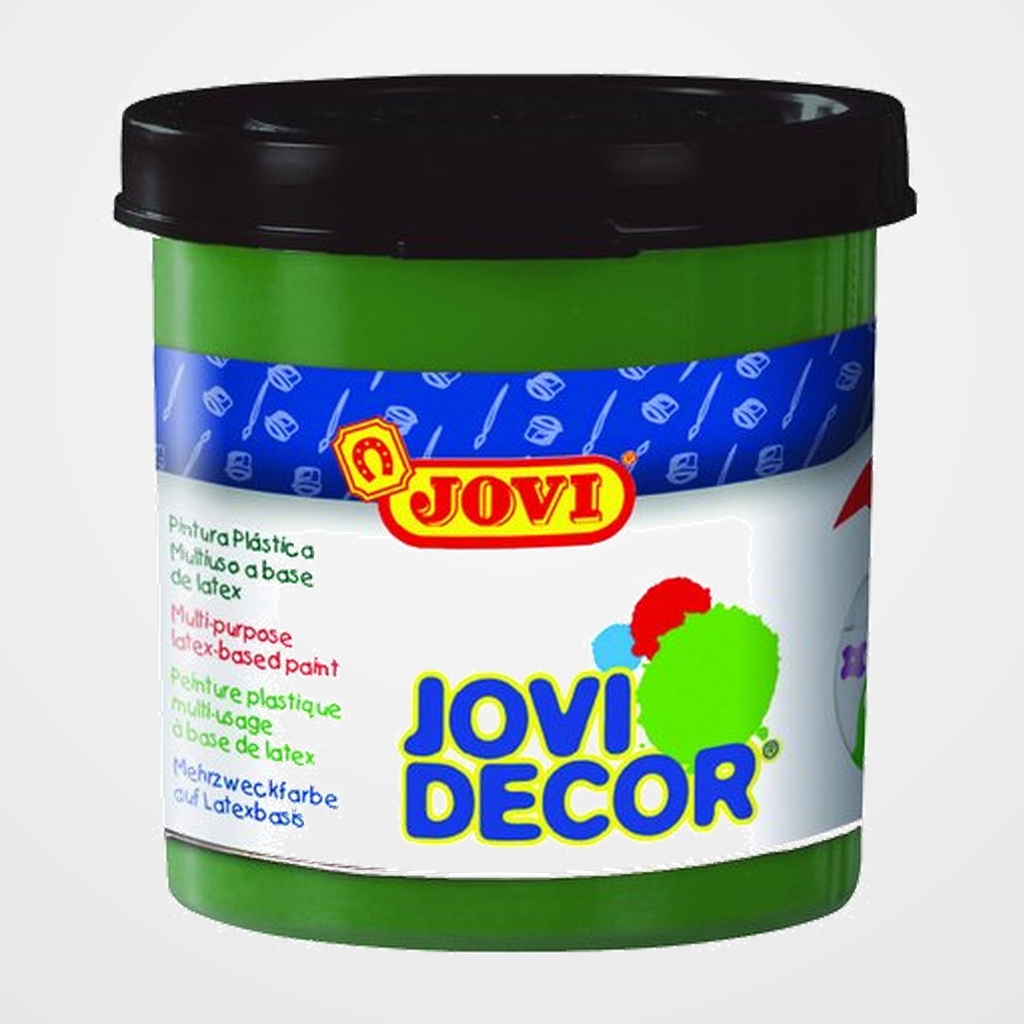 PINTURA LATEX JOVI DECOR  55 ml (bote) VERDE OSCURO CAJA de 6
