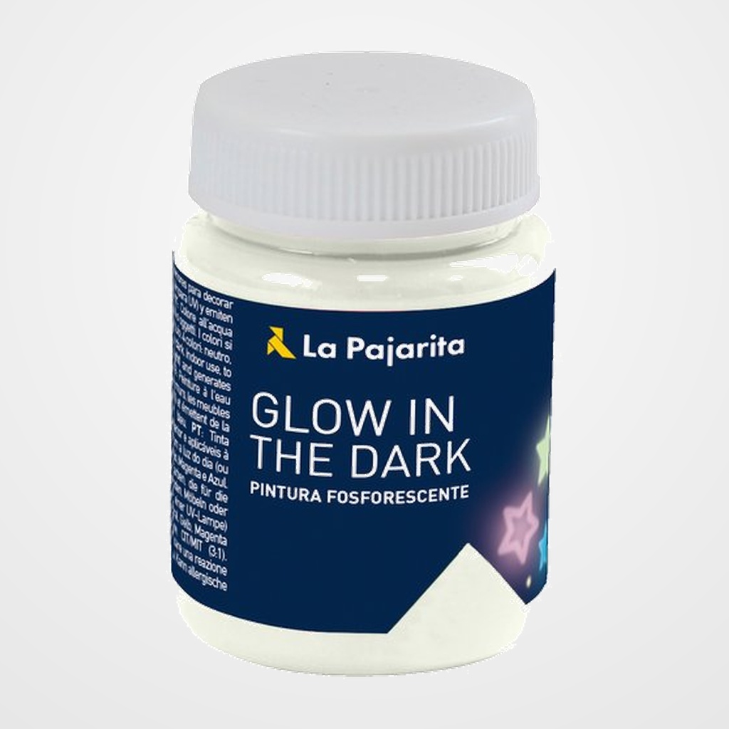 PINTURA LATEX LA PAJARITA FOSFORESCENTE 75 ml (bote) NEUTRO