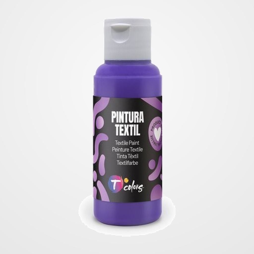 PINTURA para TELA TCOLORS 80 ml (botella) VIOLETA