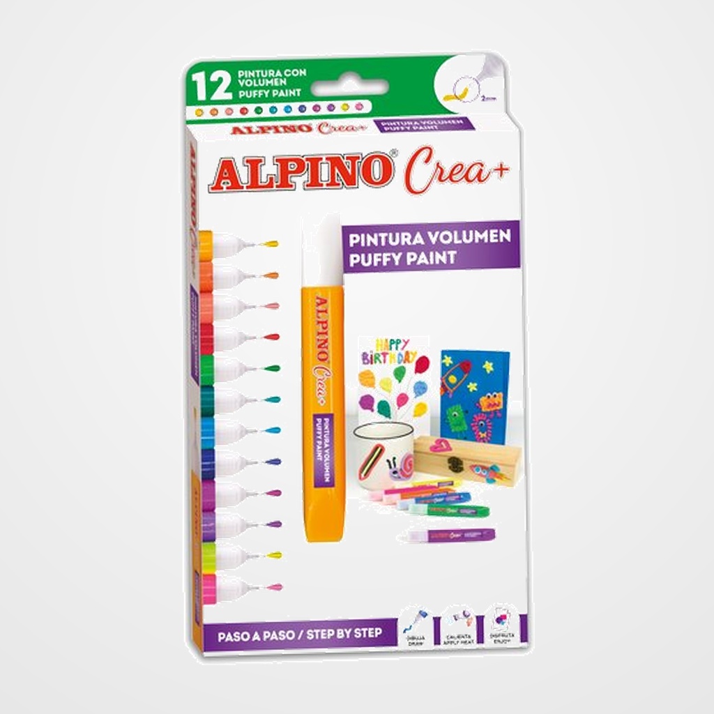 PINTURA 3D ALPINO ESTUCHE de 12