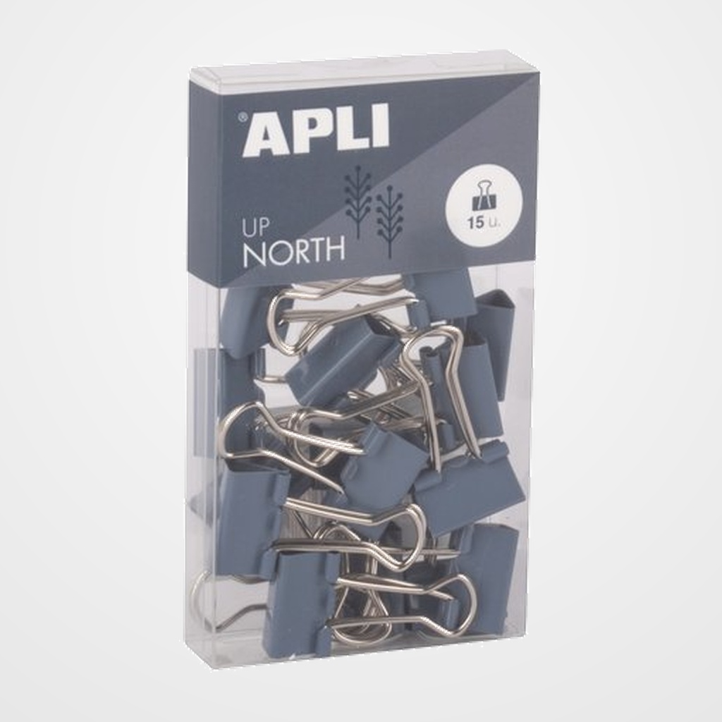 PINZA PALA ABATIBLE APLI UP NORTH AZUL 19 mm. CAJA de 15