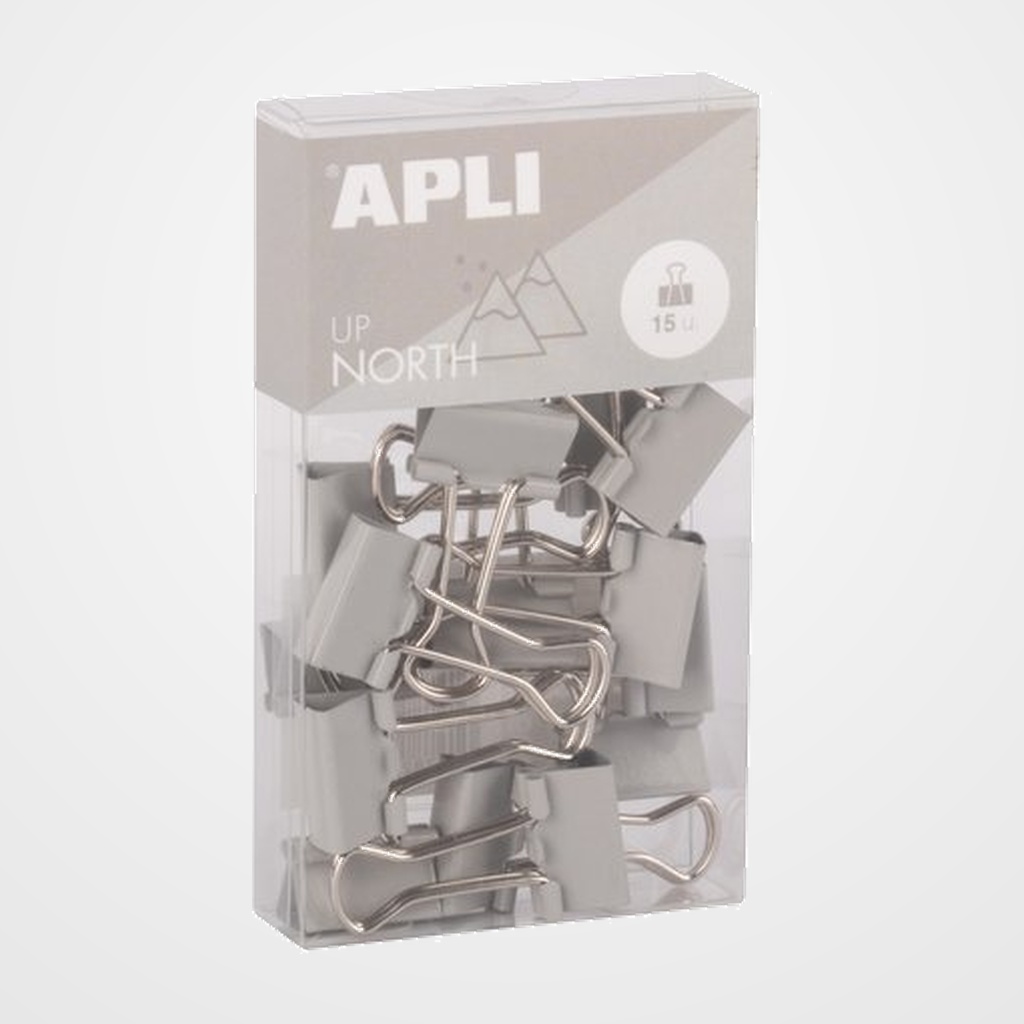 PINZA PALA ABATIBLE APLI UP NORTH GRIS 19 mm. CAJA de 15