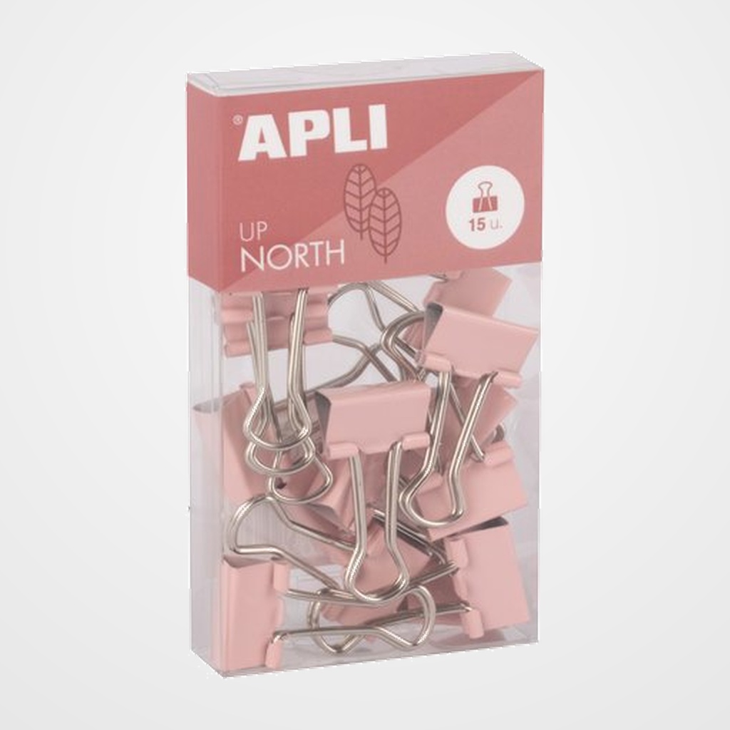PINZA PALA ABATIBLE APLI UP NORTH ROSA 19 mm. CAJA de 15