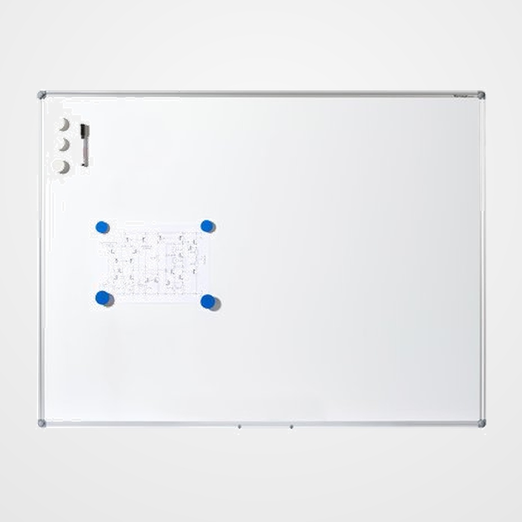 PIZARRA BLANCA MAGNETICA VANTAGE BASICA LACADA MARCO ALUMINIO 90x60 cm