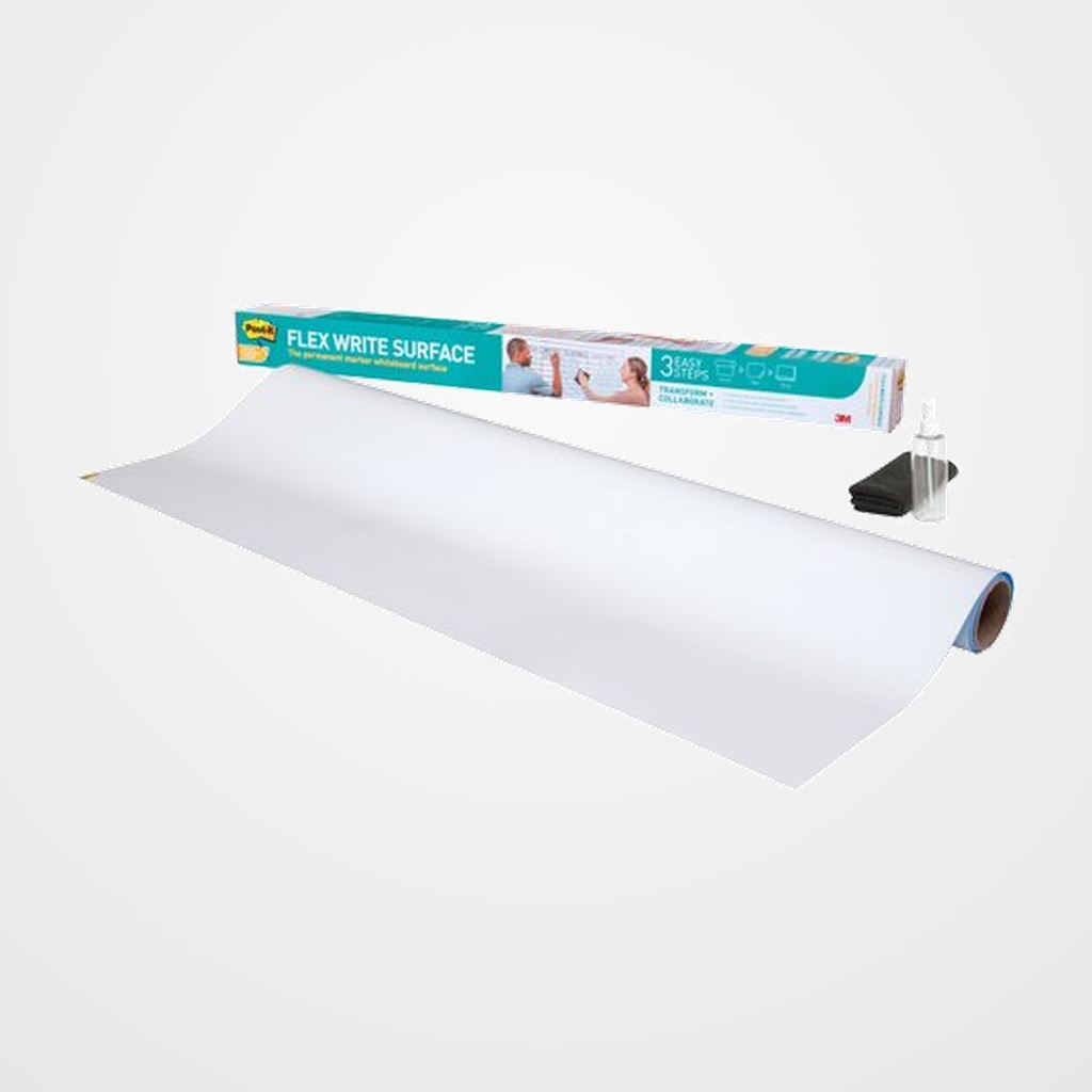 PIZARRA BLANCA POST-IT ROLLO ADHESIVO 121.9x243.8 cm para ESCRIBIR con ROTULADOR