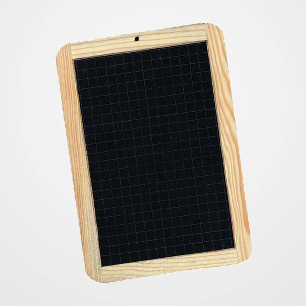 PIZARRA NATURAL NEGRO MARCO DE MADERA 18x26 CM.