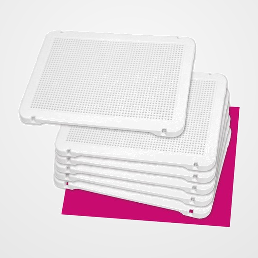 PLACA BLANCA PARA MOSAICOS (PEG) DE 31X21cm (6UD)