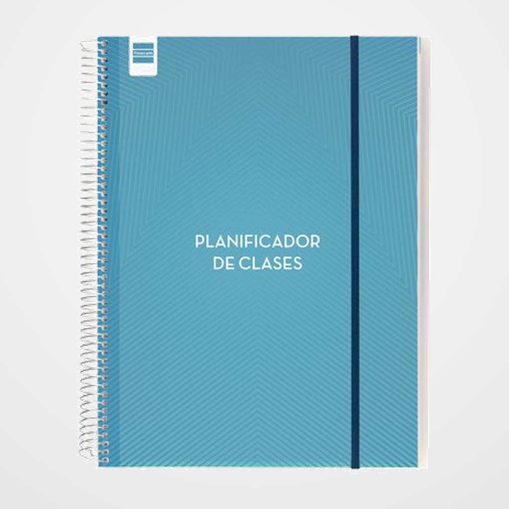 PLANIFICADOR DE CLASES FINOCAM DEL DOCENTE ESPIRAL tapa PP D/P 230x310 CON GOMA NO FECHADO