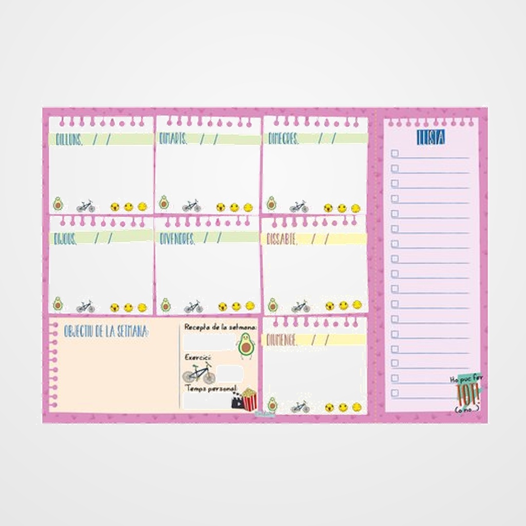 PLANIFICADOR FINOCAM CATALAN TALKUAL NO DATA A4 210x297 S/V PERSONAL