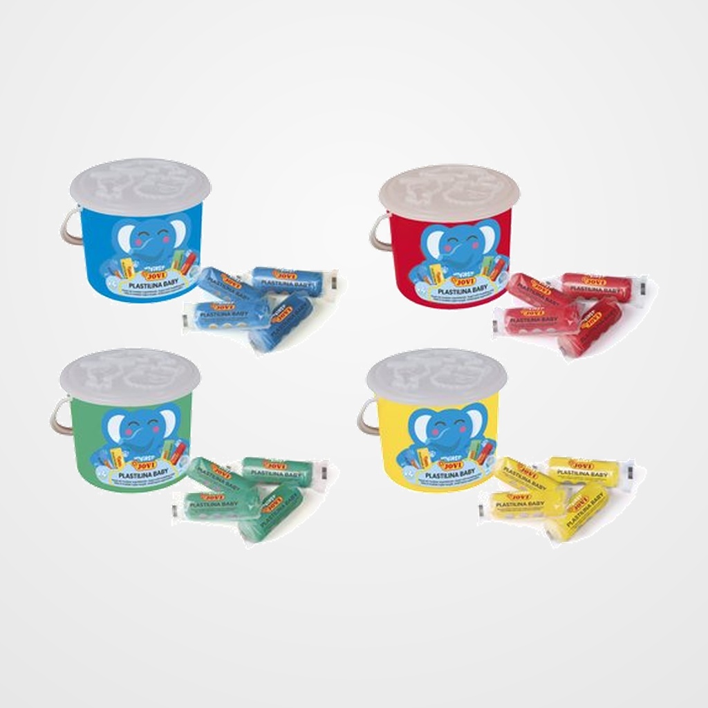 PLASTILINA JOVI BABY MY FIRST 38 gr. BUCKET ESCOLAR CAJA DE 40