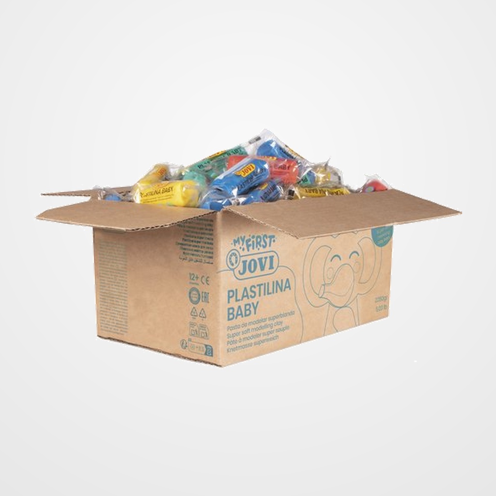 PLASTILINA JOVI BABY MY FIRST 38 gr. SCHOOLPACK CAJA DE 60
