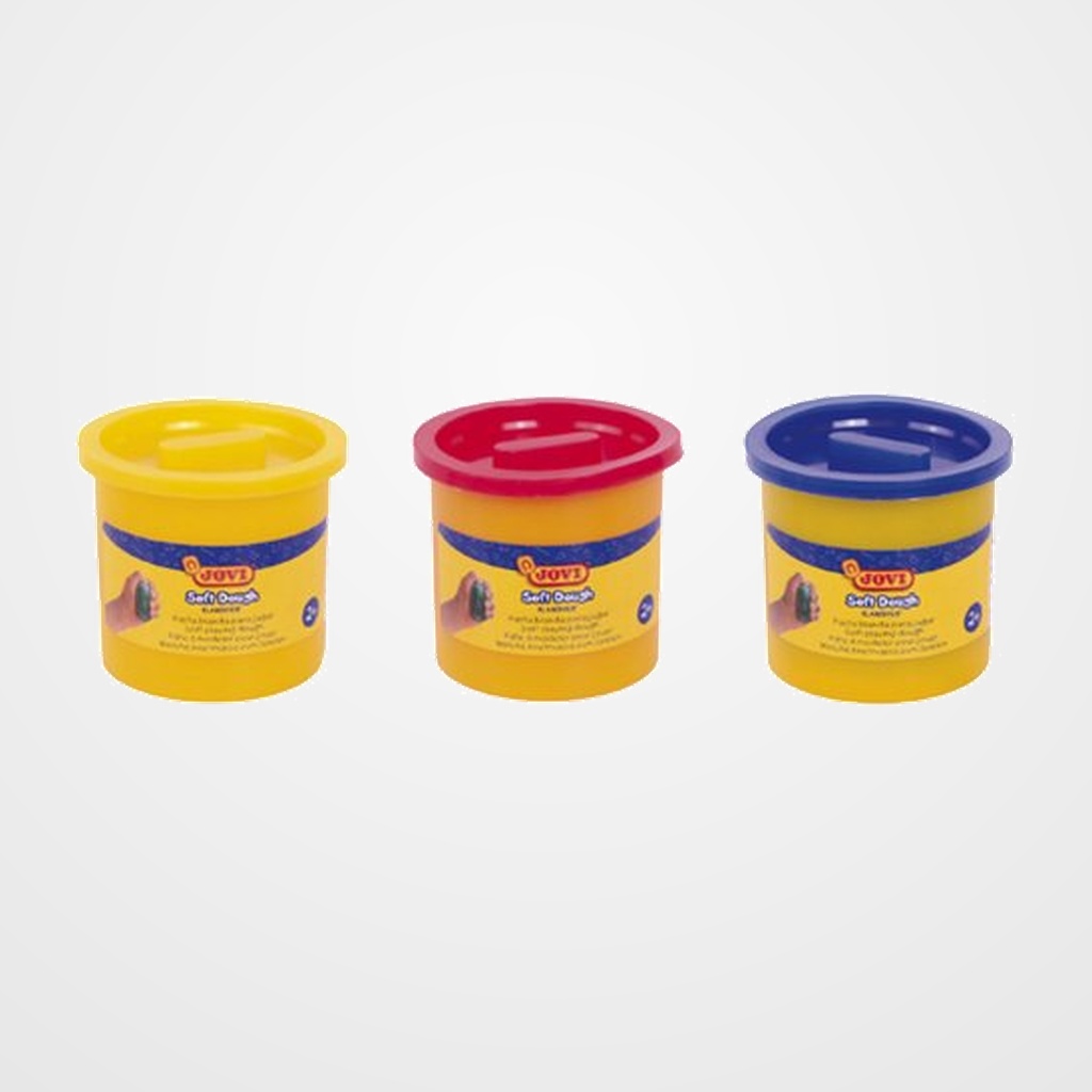 [24101557] PLASTILINA JOVI BLANDIVER SOFT DOUGH 110 gr. SURTIDOS CAJA DE 3