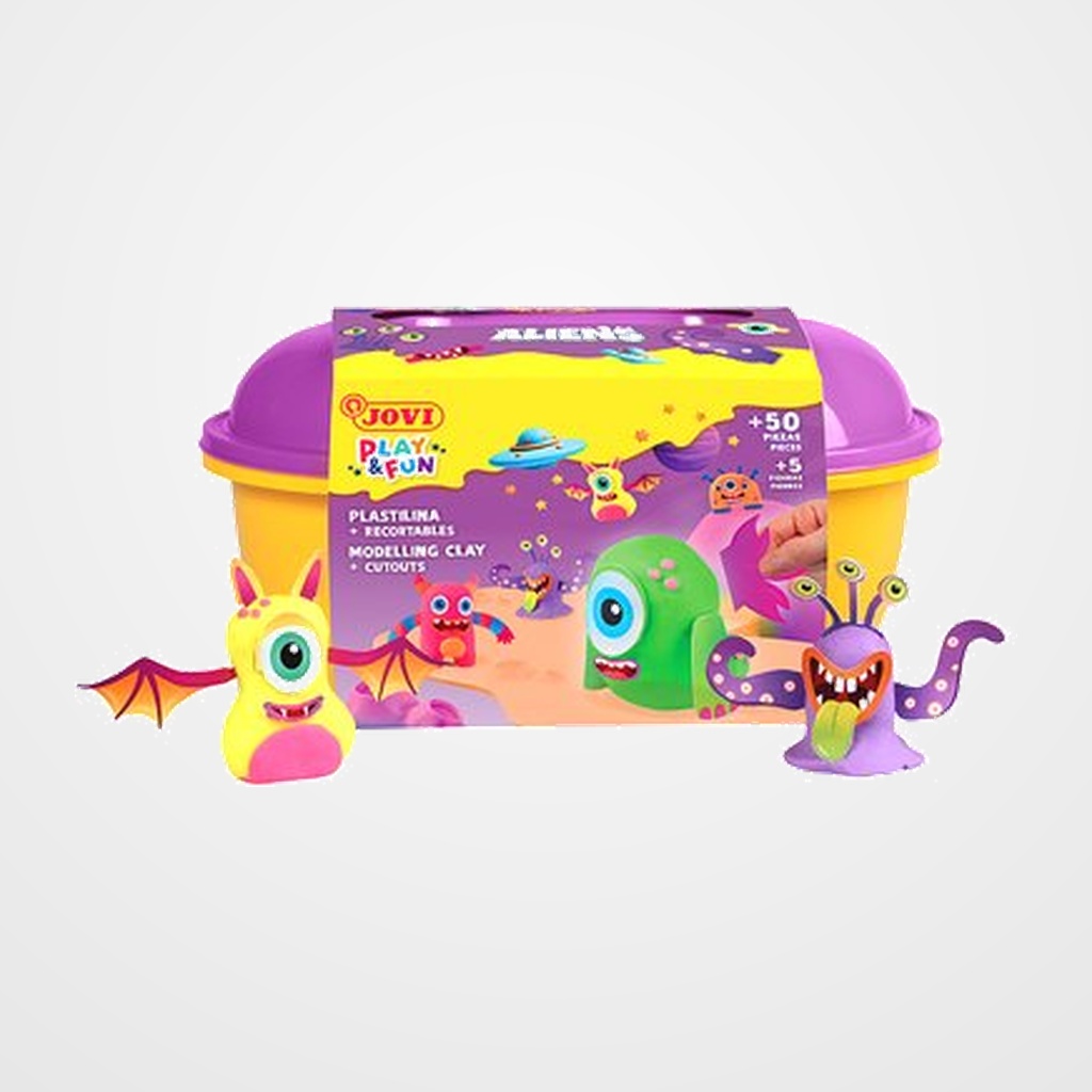 PLASTILINA JOVI PLAY&FUN COFRE ALIENS