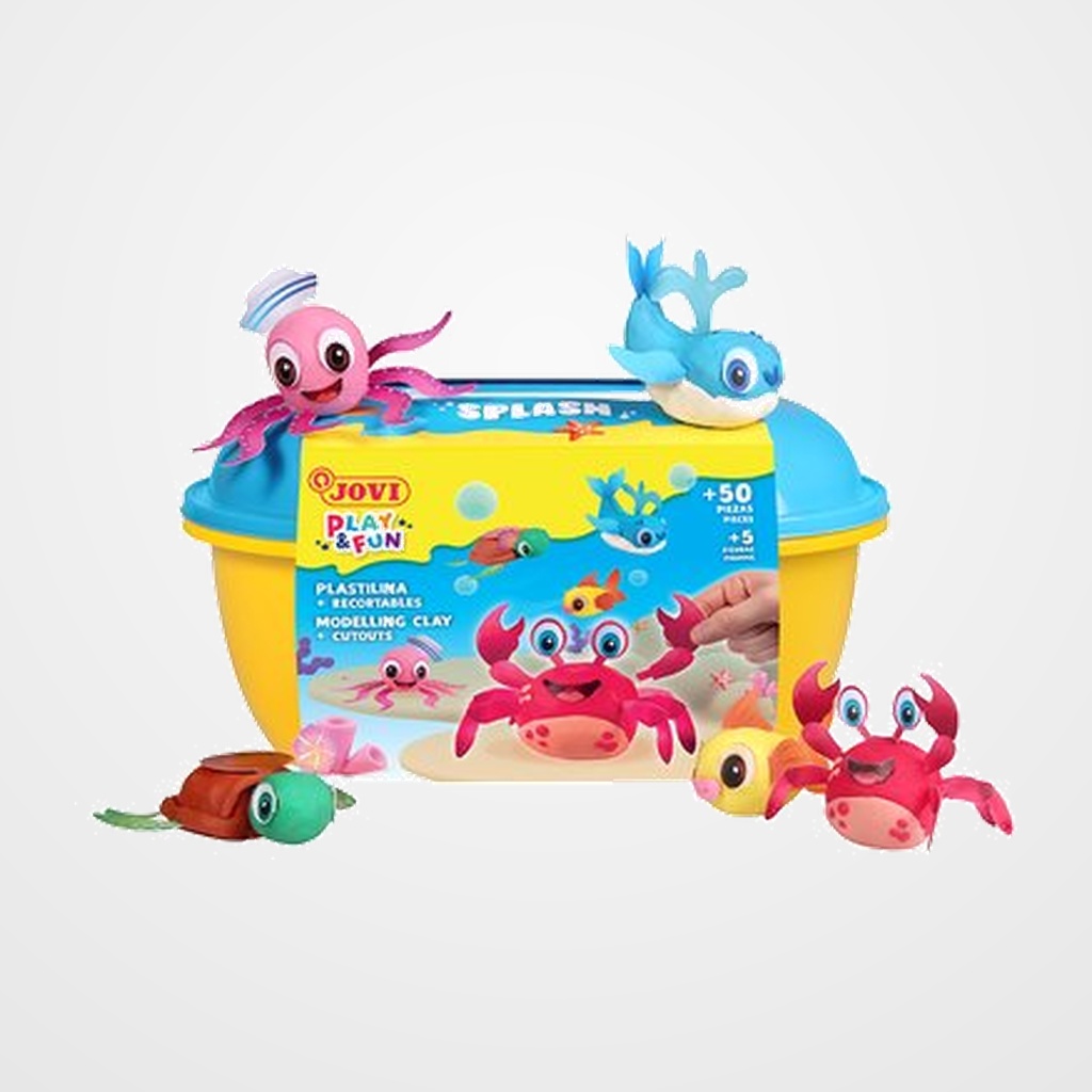 PLASTILINA JOVI PLAY&FUN COFRE SPLASH