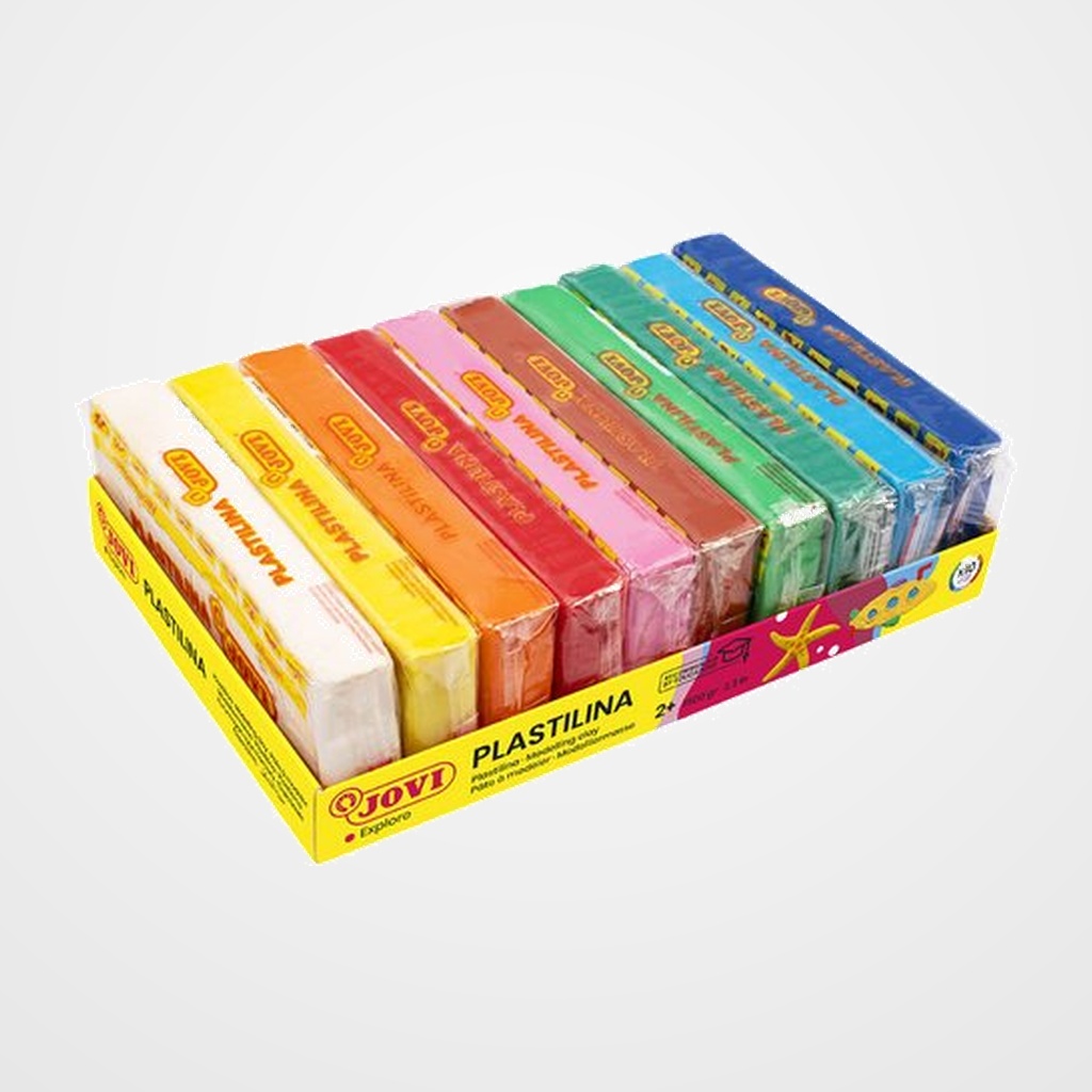 PLASTILINA JOVI 71 PASTILLA 150 gr. SURTIDO EXPOSITOR DE 10