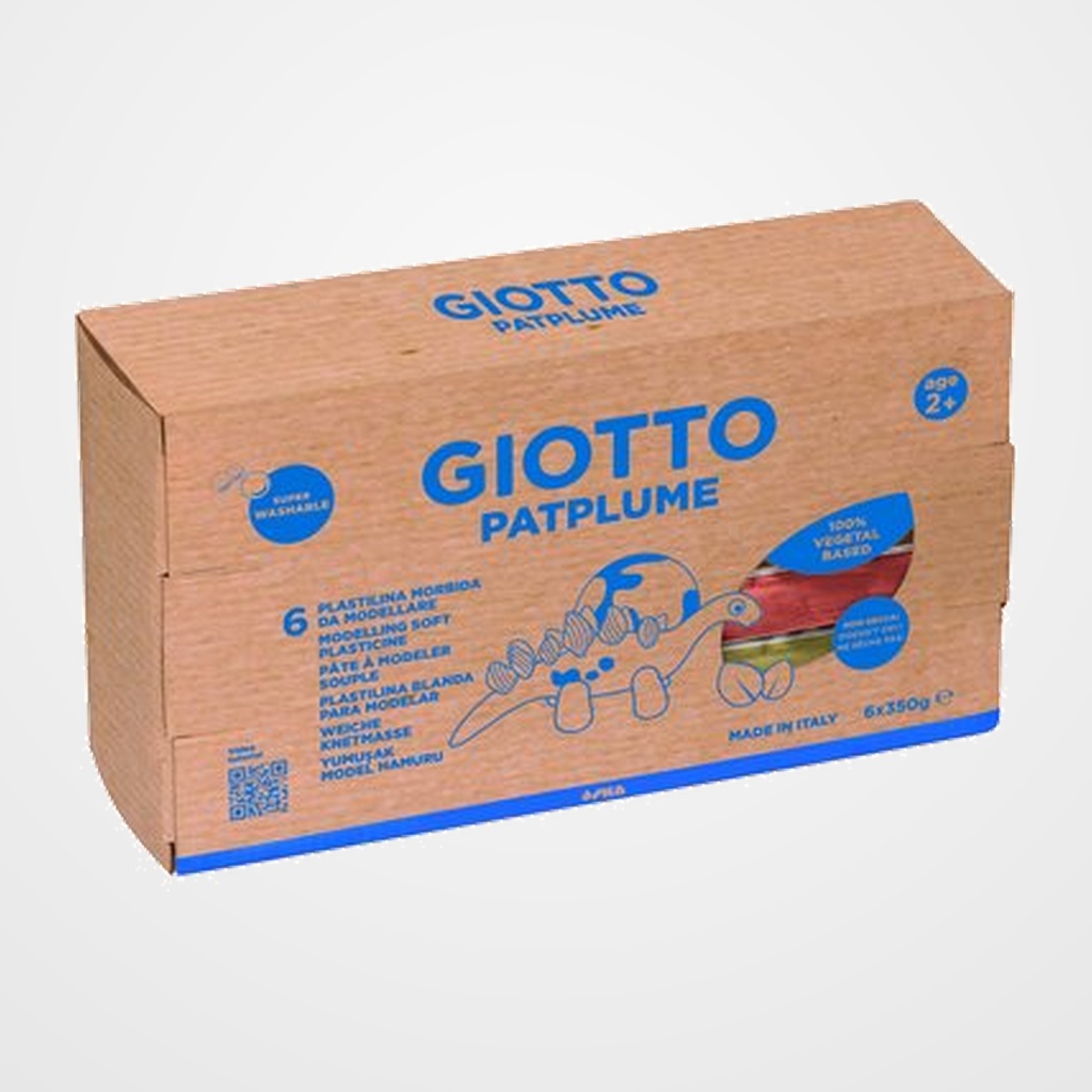 PLASTILINA PATPLUME 350GR CAJA DE 6 SKIN TONES