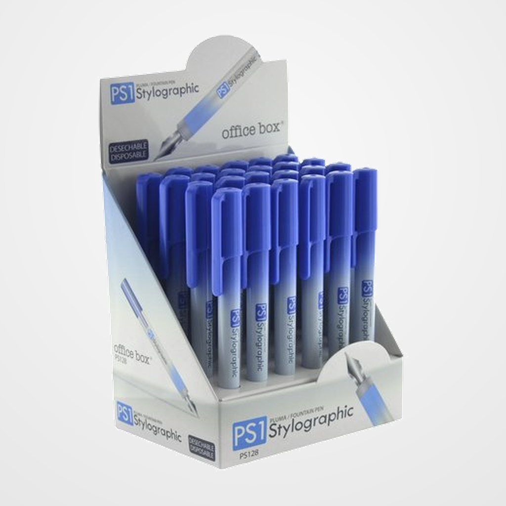 PLUMA OFFICE BOX PS1 tinta AZUL
