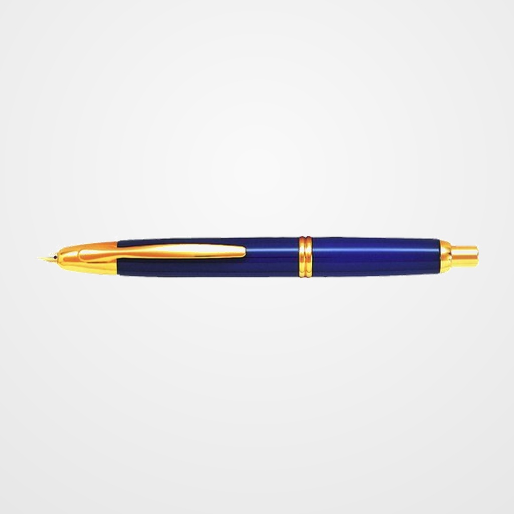 PLUMA PILOT CAPLESS RETRACTIL 1500 ORO AZUL (M)