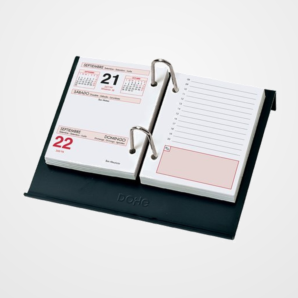 PORTA CALENDARIO PLASTICO NEGRO