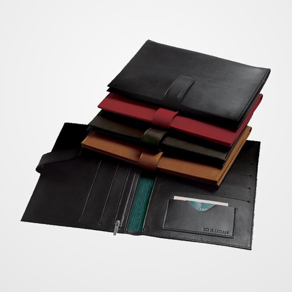 PORTADOCUMENTOS de COCHE NADAL TOP LINE piel NEGRO