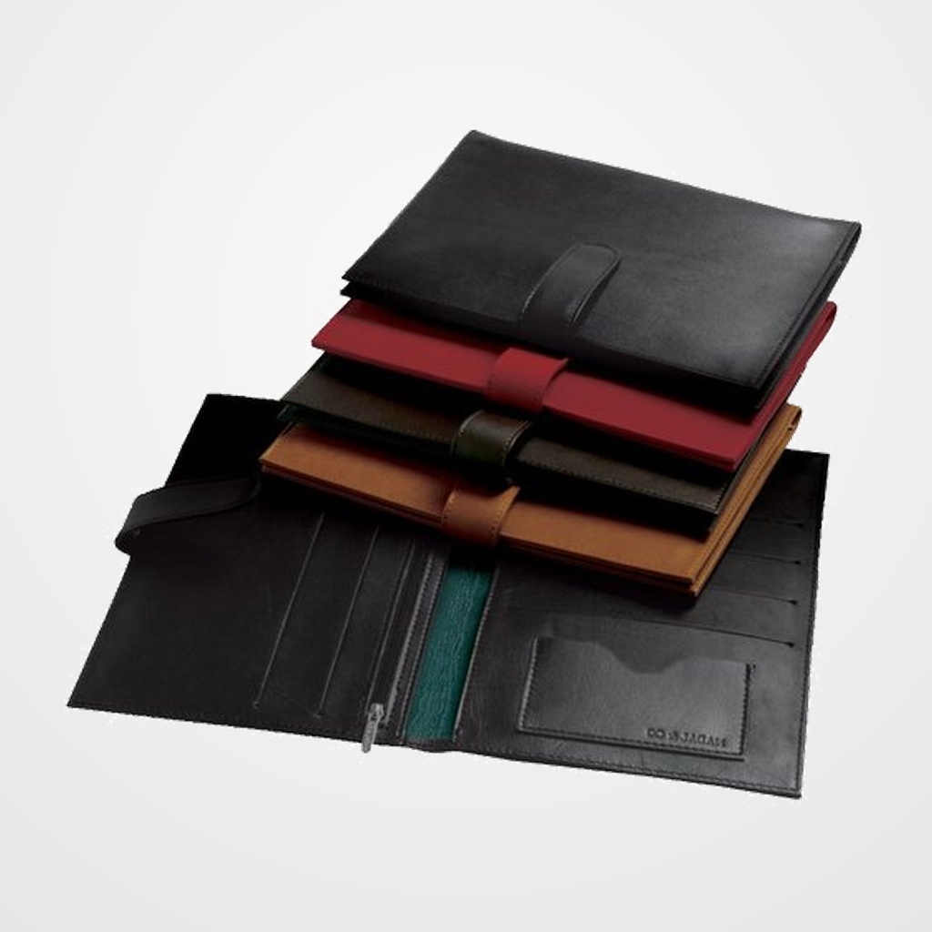 PORTADOCUMENTOS de COCHE NADAL TOP LINE piel ROJO