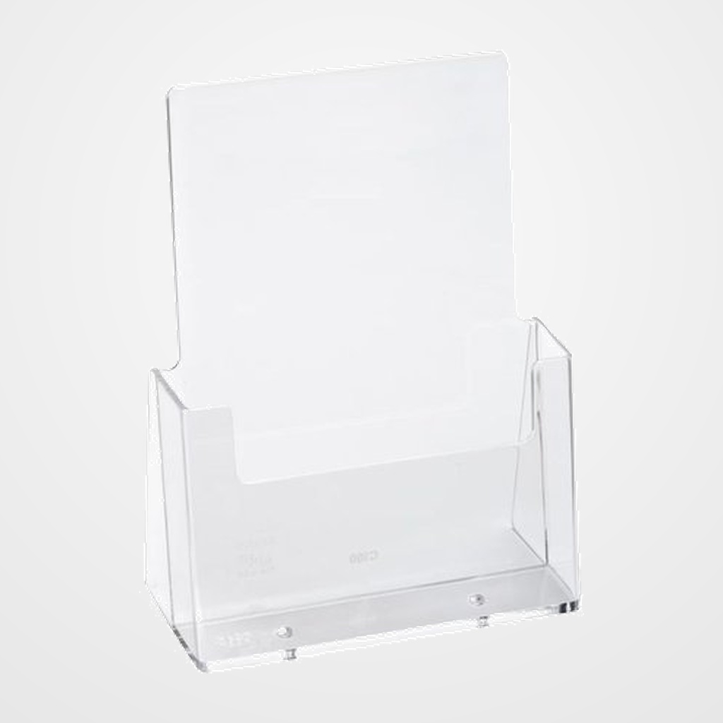 PORTAFOLLETOS SOBREMESA A.2000 A4 VERTICAL 1 COMPARTIMENTO CRISTAL