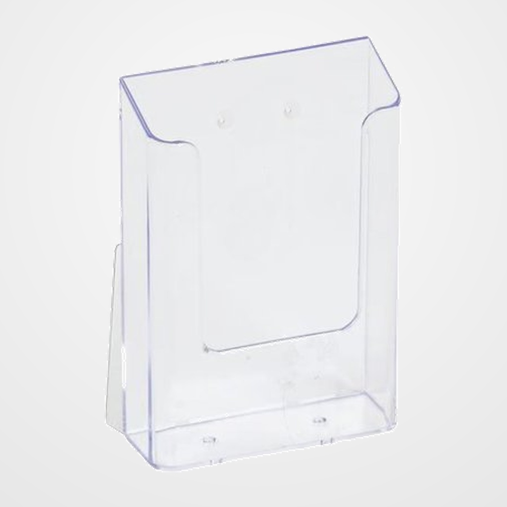 PORTAFOLLETOS SOBREMESA A.2000 1/3 DE A4 VERTICAL 1 COMPARTIMENTO CRISTAL