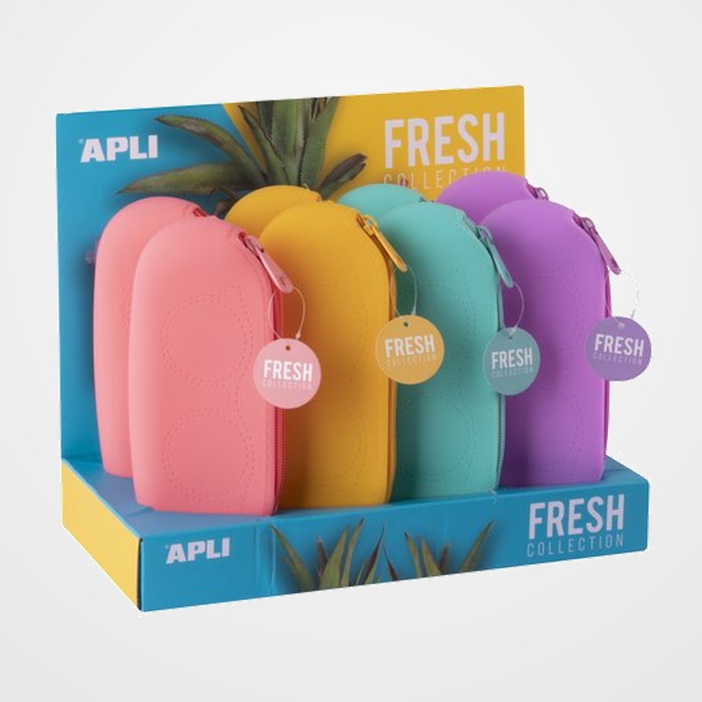 PORTAGAFAS APLI FRESH SILICONA OVALADO EXPOSITOR DE 8