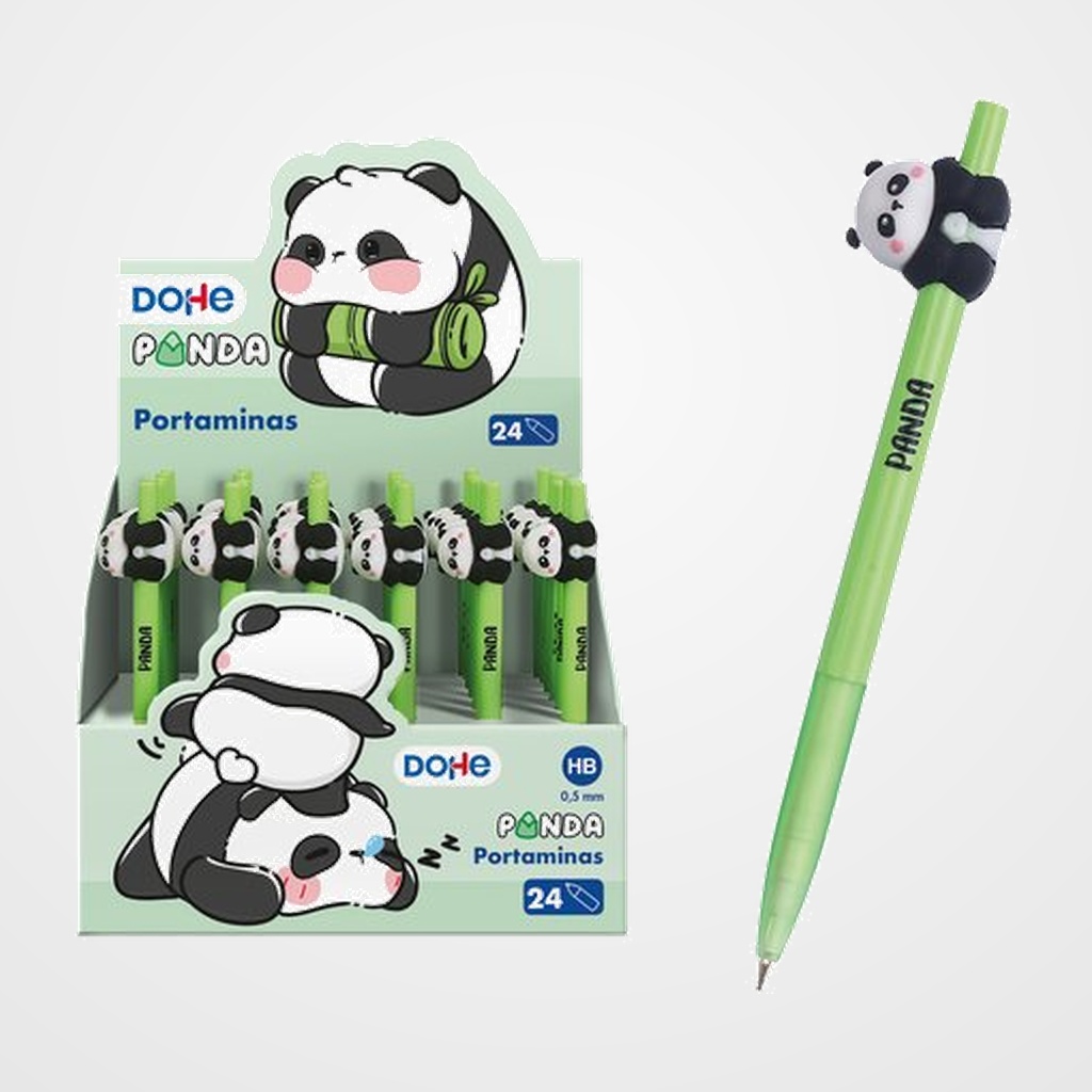 PORTAMINAS DOHE PANDA 0,5 mm SURTIDO EXPOSITOR DE 24