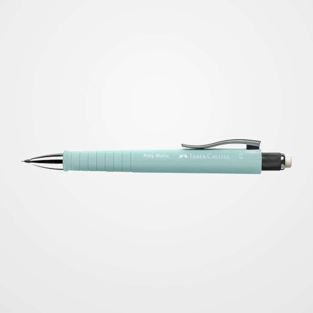 PORTAMINAS FABER-CASTELL POLY MATIC 0,7mm AZUL CARIBE